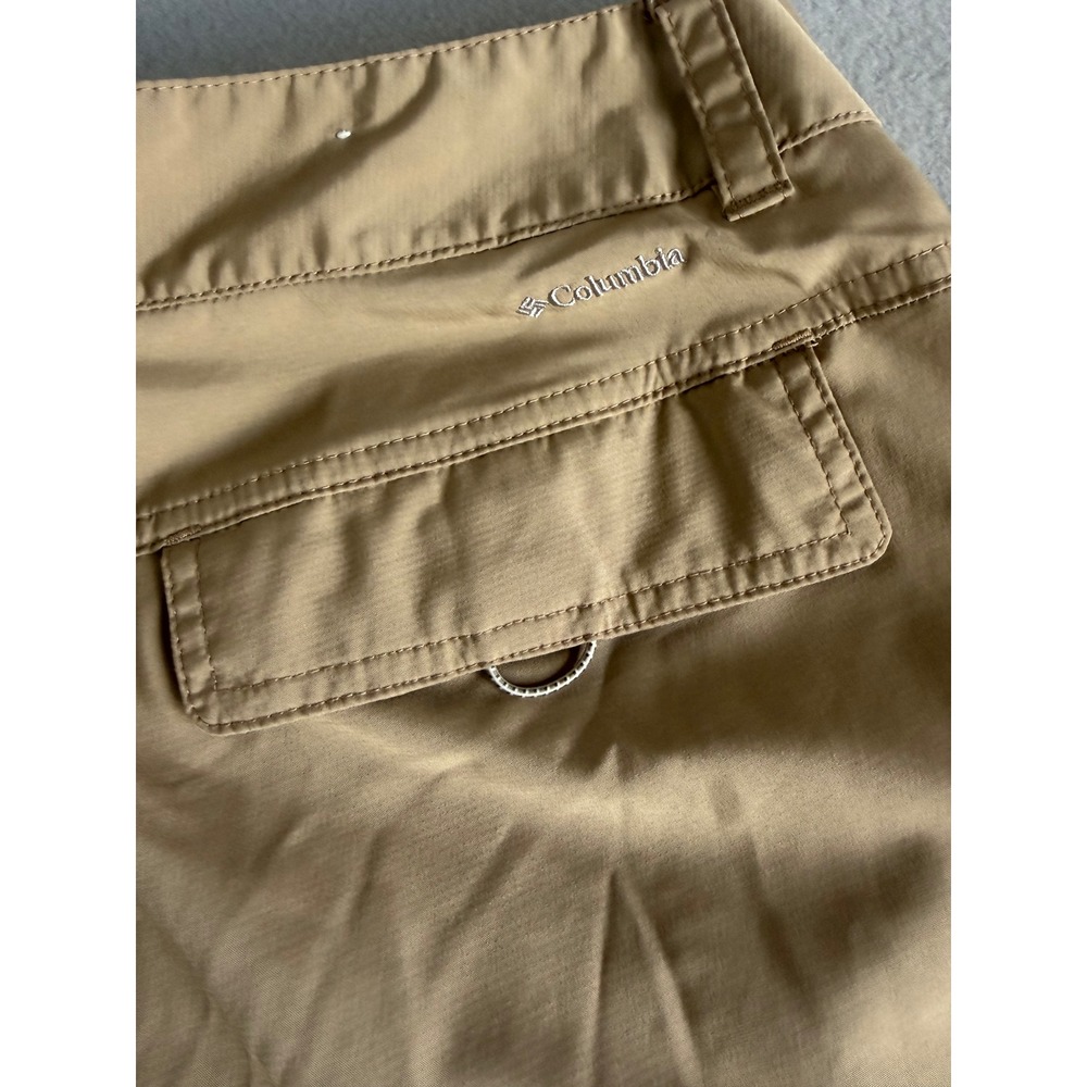 Columbia Womens Tan Khaki Hiking Capri Cargo Pants Outdoor Utility Size 14 - Picture 5 of 11